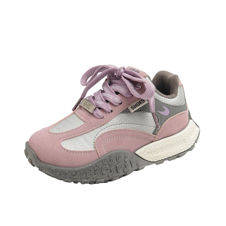 M151 Giày Thể Thao Sneaker Bé Gái Phối Màu Hồng Tím Cực Xinh (Size 26-30)