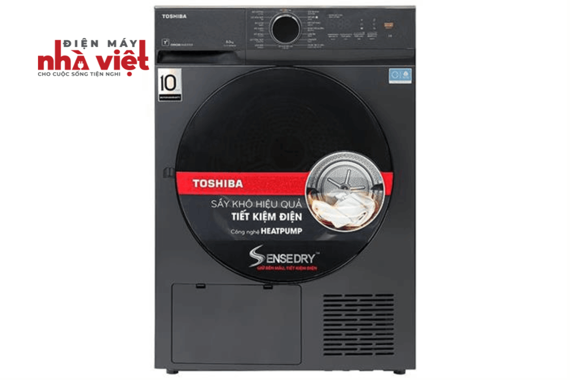 Máy sấy bơm nhiệt Toshiba Inverter 8 kg TD-T21B90HWV(MG)