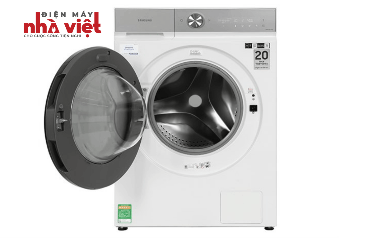 Máy giặt sấy Samsung Bespoke AI Inverter giặt 12 kg - sấy 8 kg WD12BB944DGHSV