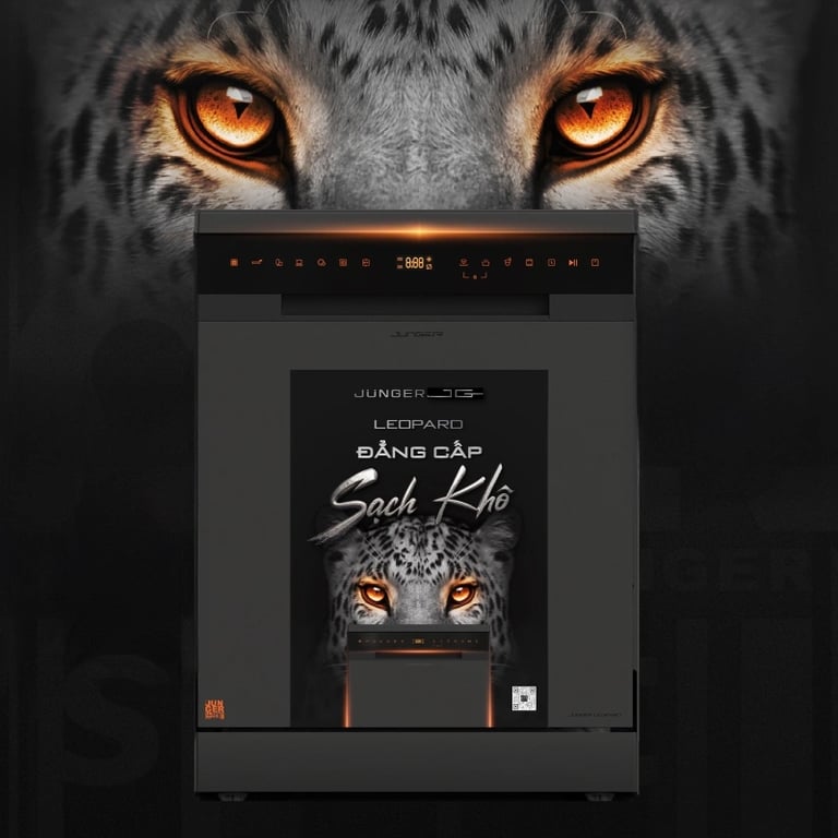 Máy rửa bát Junger Leopard DWJ-183-VG [15 bộ]