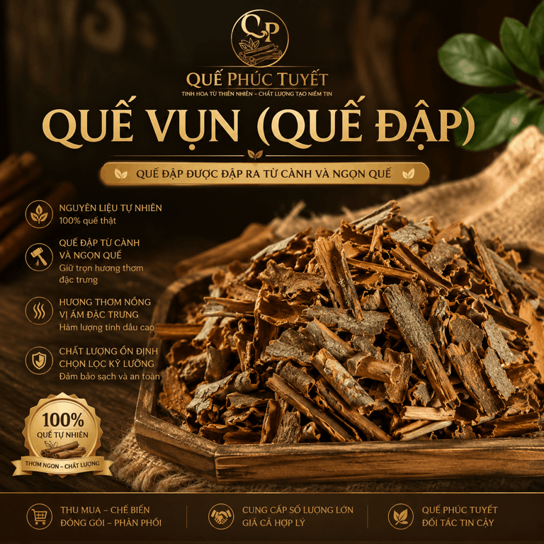 Quế vụn (quế đập)