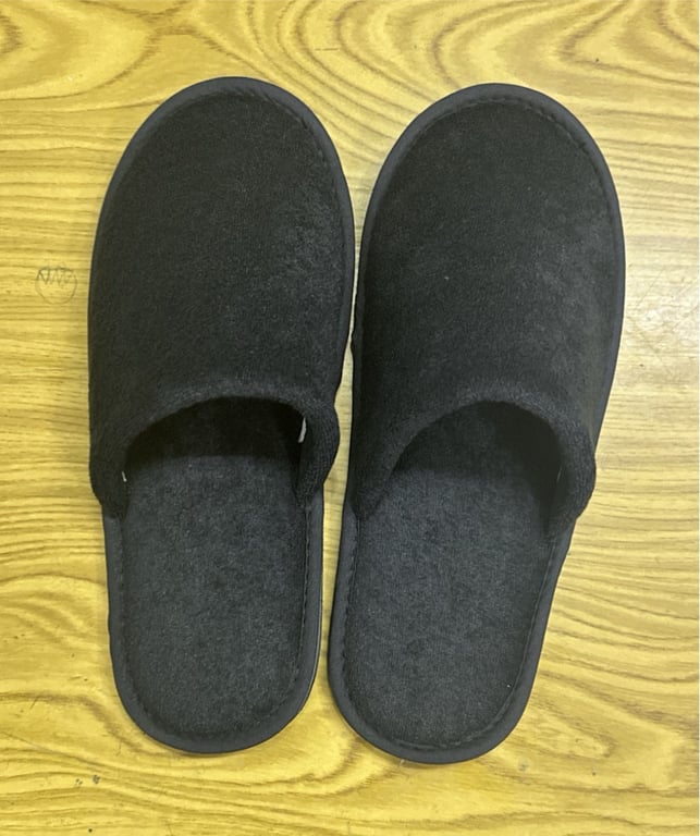 Black Terry Slipper