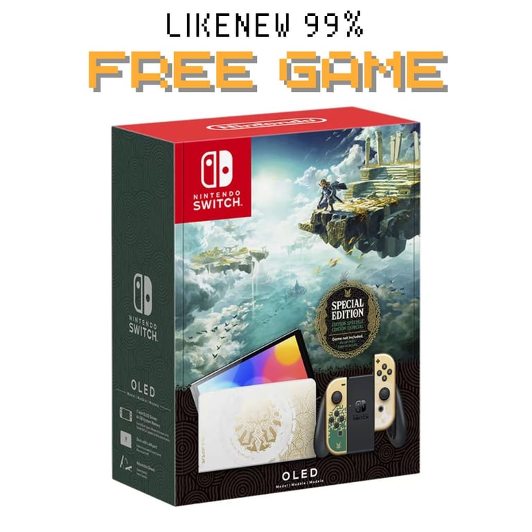 Nintendo Switch OLED Cũ Màu Zelda Fullbox 98%