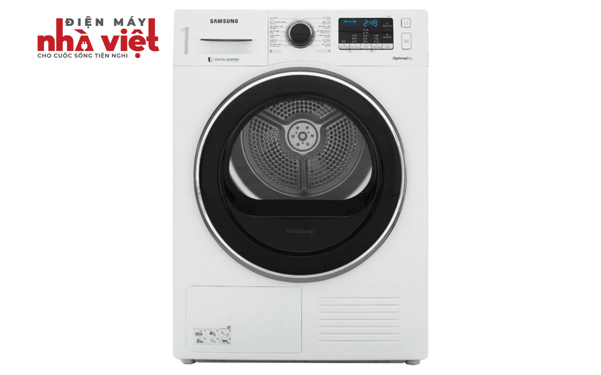 Máy sấy bơm nhiệt Heatpump Samsung DV90M5200QW/SV 9kg
