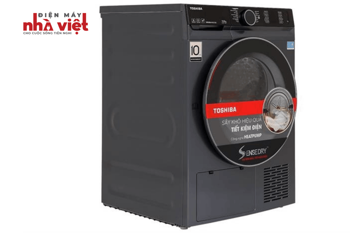Máy sấy bơm nhiệt Toshiba Inverter 10 Kg TD-BP110GHV(MG)