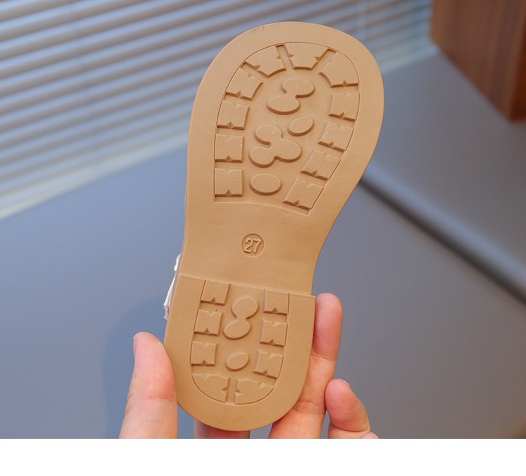 M185 Sandal Bé Gái Quai Đan Bịt Mũi Đính Nơ Xinh Xắn – Dép Sandal Trẻ Em Da Mềm Phong Cách Hàn Quốc Đi Học, Đi Chơi