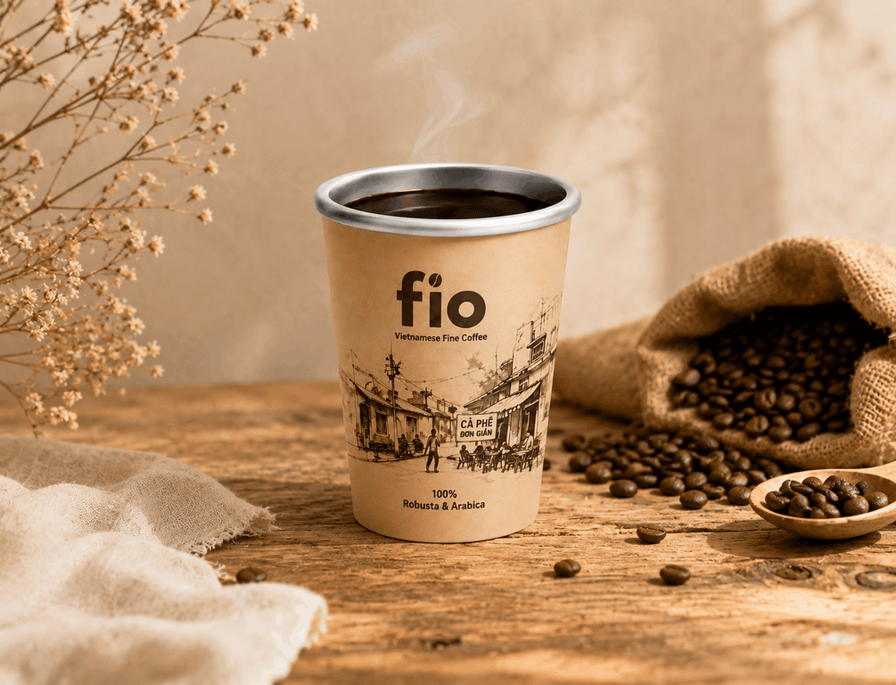 Ly đơn FIO coffee