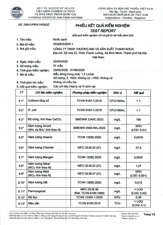 HỒ SƠ PHÁP LÝ CÔNG TY TNHH THƯƠNG MẠI VÀ SẢN XUẤT THANH KHOA