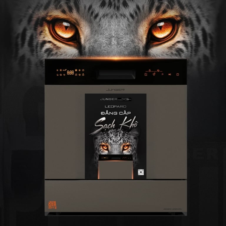 Máy rửa bát Junger JG Leopard DWJ-133-MS (12-13 bộ)