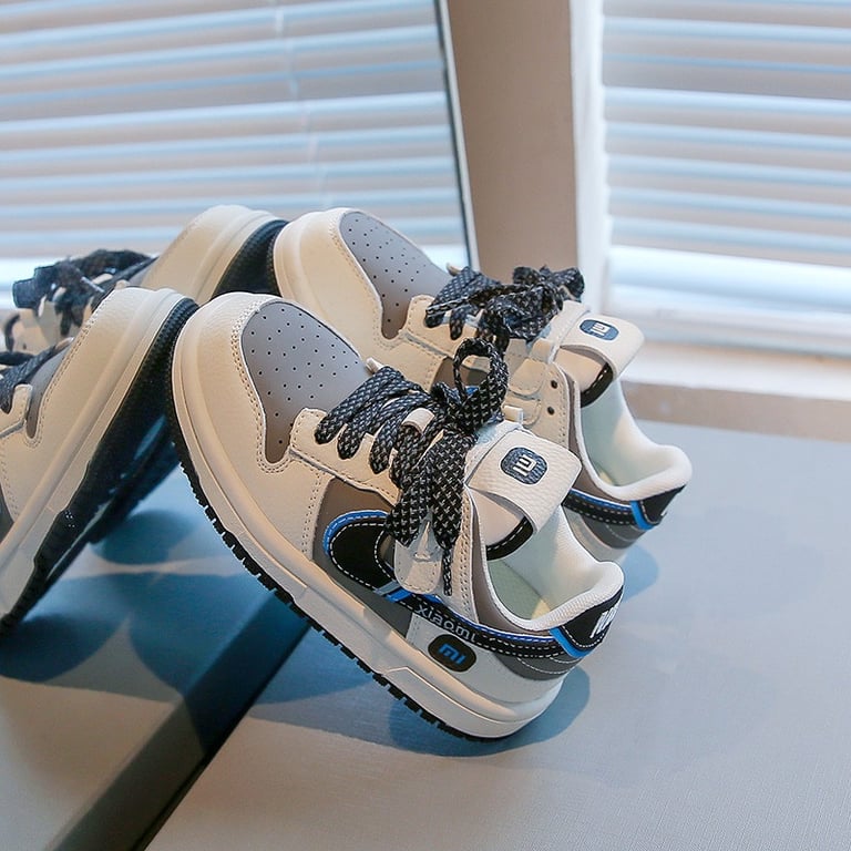 M150 Giày Sneaker Thể Thao Trẻ Em Phong Cách Hàn Quốc – Giày Trẻ Em Da PU Mềm Dây Dán Tiện Lợi Đi Học, Đi Chơi