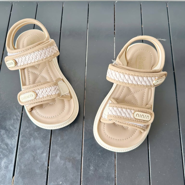 M179 Sandal Bé Gái Quai Dán Vân Đan Miu Miu Hàn Quốc (Size 26-37)
