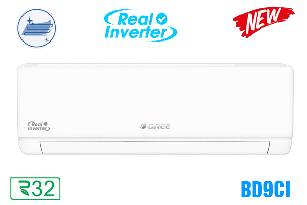 Điều hòa Gree 9.000BTU 1 chiều inverter BD9CI