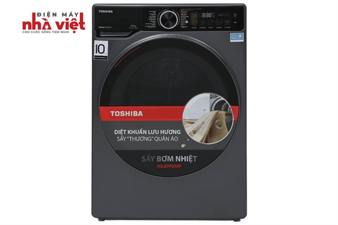 Máy sấy bơm nhiệt Toshiba Inverter 10 Kg TD-T25BS110HWV(MG)