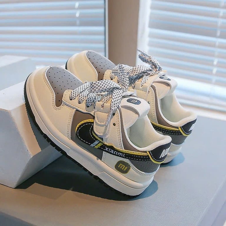M150 Giày Sneaker Thể Thao Trẻ Em Phong Cách Hàn Quốc – Giày Trẻ Em Da PU Mềm Dây Dán Tiện Lợi Đi Học, Đi Chơi