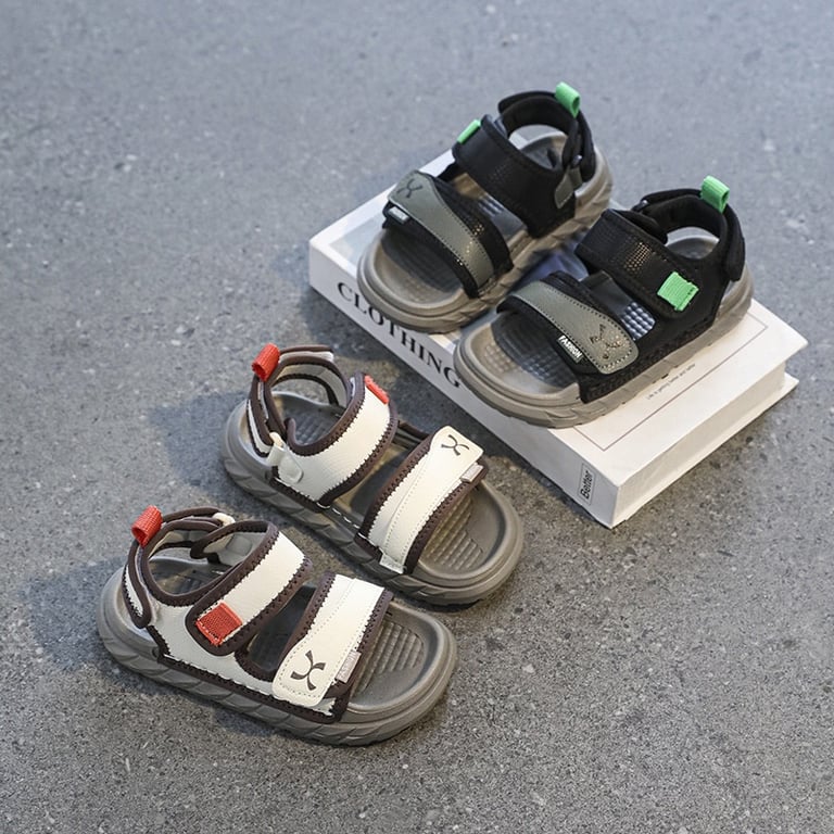 M121 Sandal Bé Trai Thể Thao Phong Cách Hàn Quốc – Dép Sandal Trẻ Em Quai Dán Đế Êm Chống Trơn Trượt Đi Học, Đi Chơi