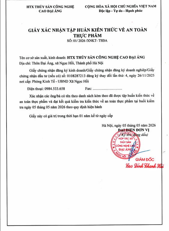 Hồ sơ pháp lý CÔNG TY TNHH THẮNG THỦY