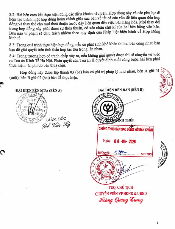 Hồ sơ pháp lý Công Ty Cổ Phần Chăn Nuôi CP.Việt Nam