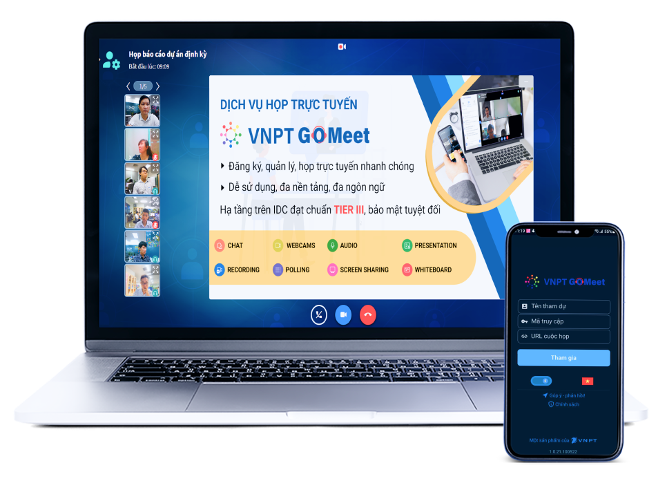 Nền tảng họp trực tuyến VNPT Gomeet