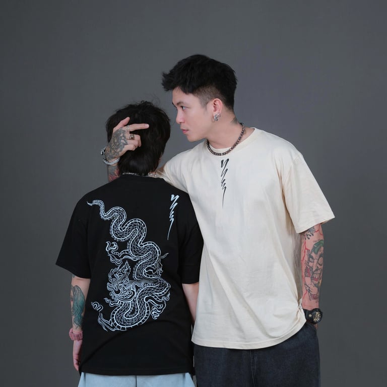 Áo thun rồng - hạc