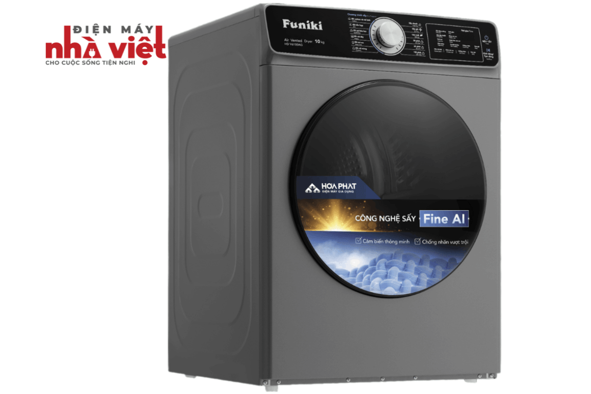 Máy sấy thông hơi Funiki HD V6100AG 10kg Thumbnail 2