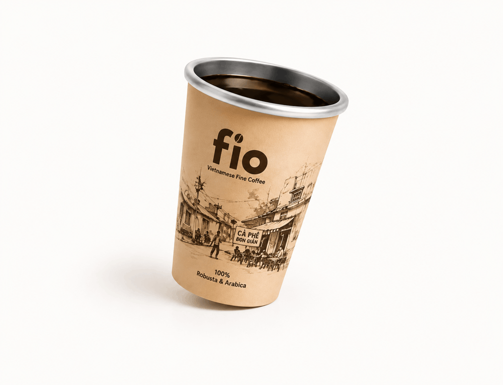 Ly đơn FIO coffee