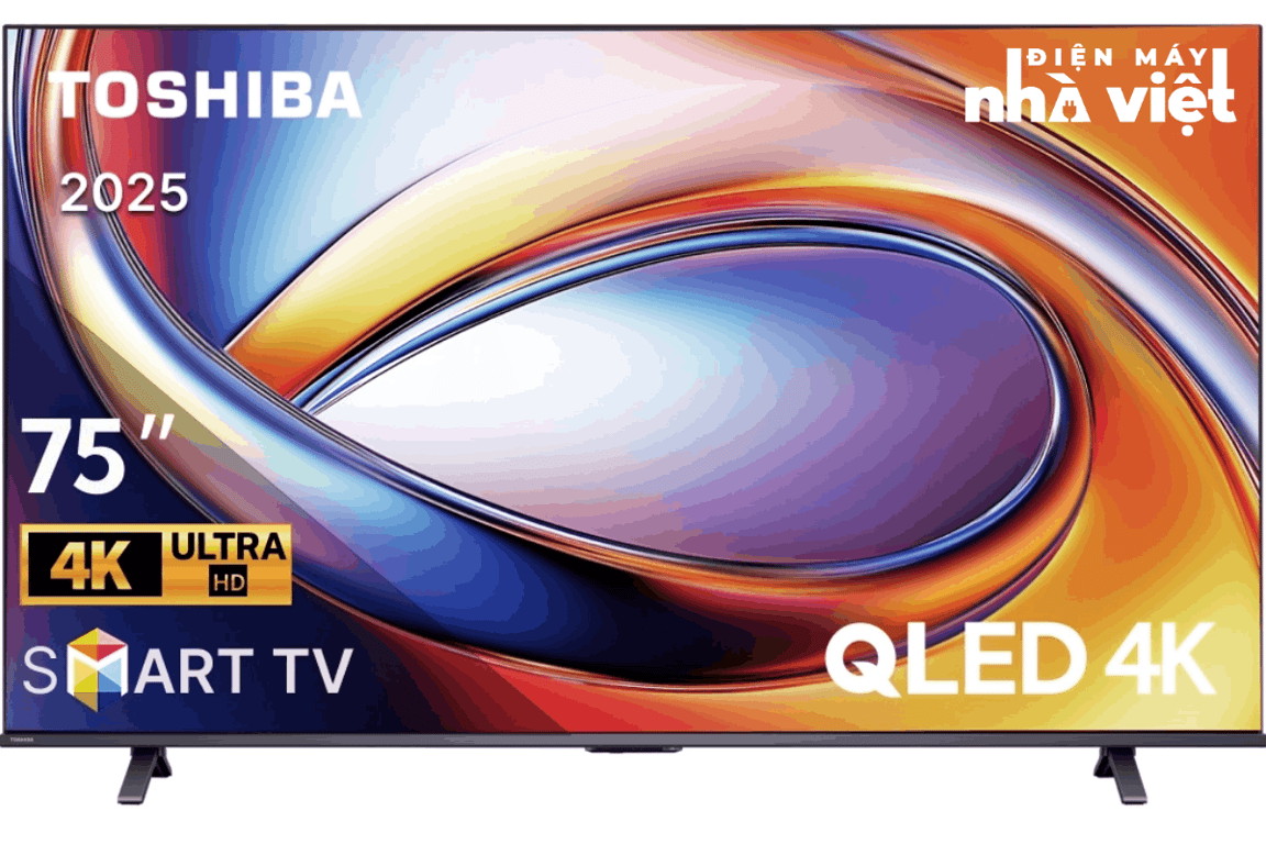Smart Tivi QLED Toshiba AI 4K 75 Inch 75M450RP