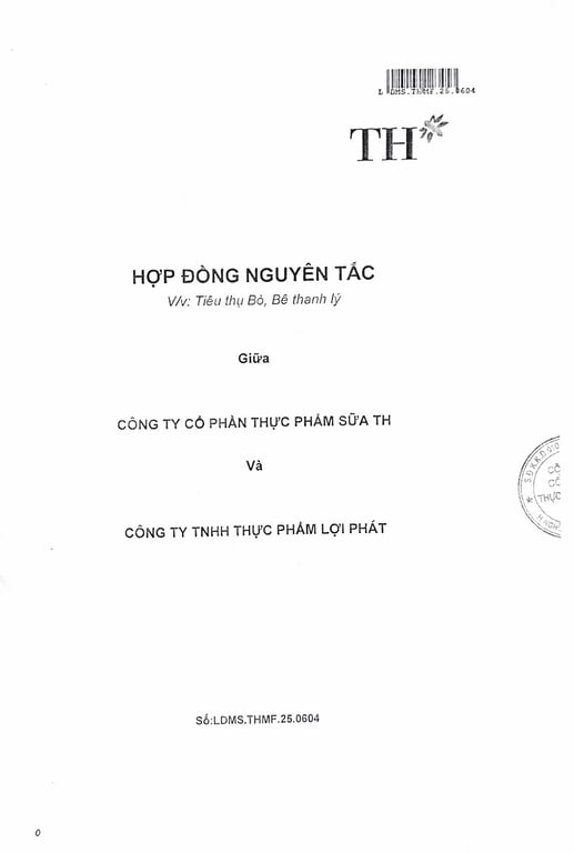 Hồ sơ pháp lý CÔNG TY TNHH THỰC PHẨM LỢI PHÁT