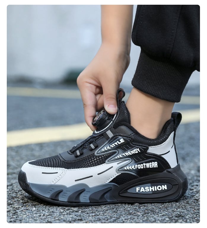 M161 Giày Thể Thao Sneaker Khóa Xoay Thông Minh Trẻ Em (Size 27-39)