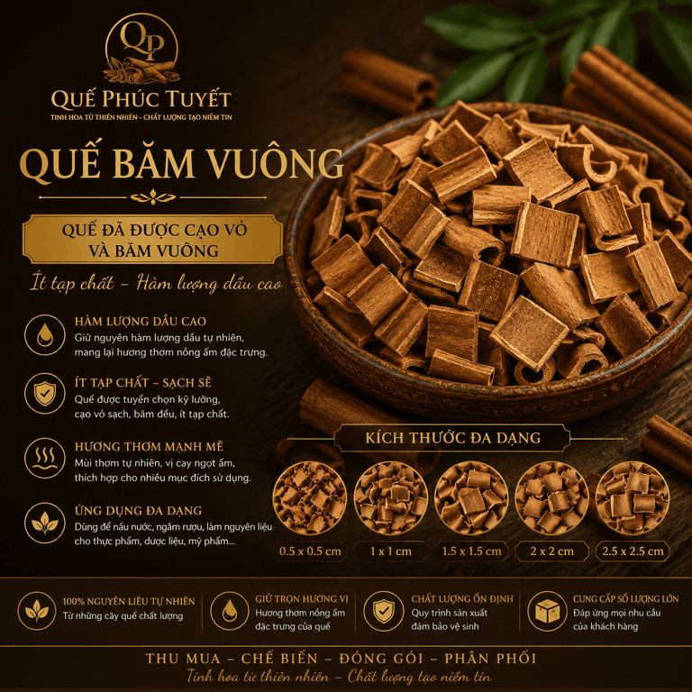 Quế băm vuông