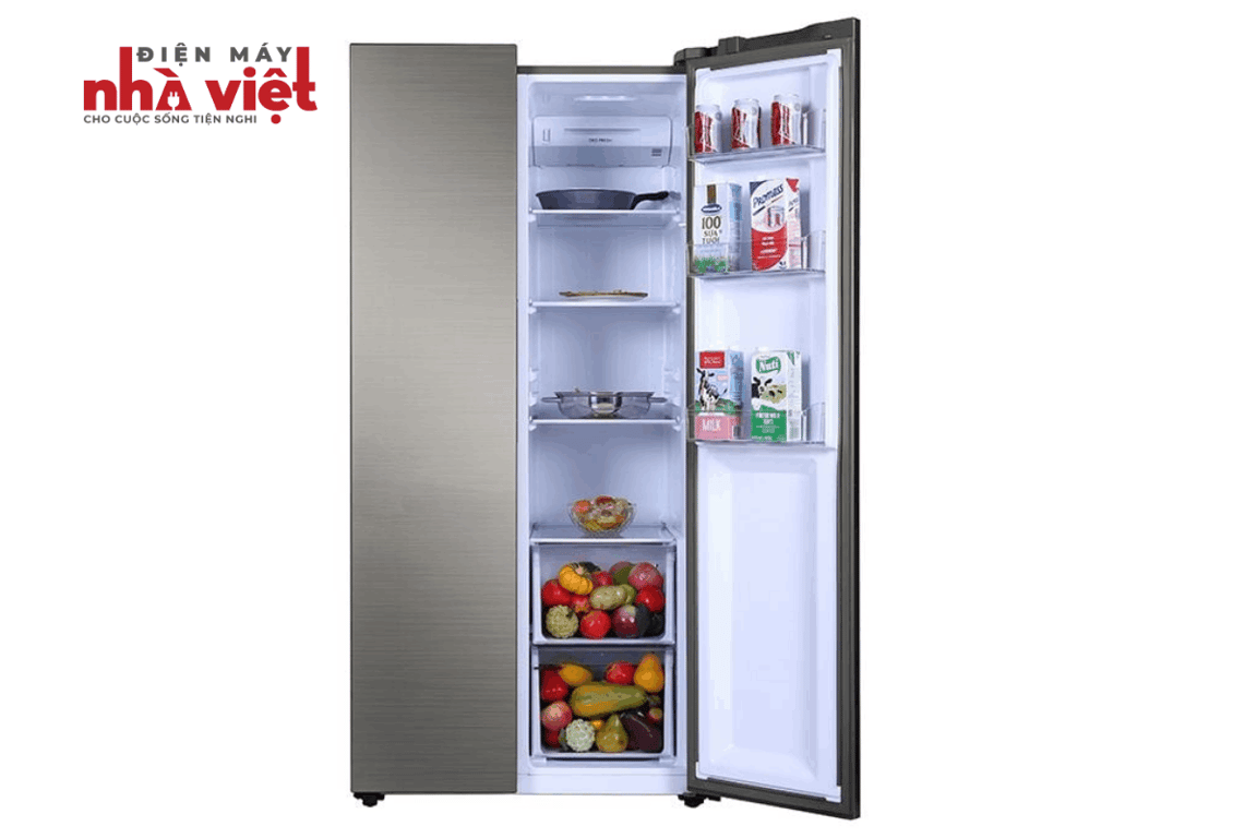 Tủ Lạnh Aqua Inverter 480 lít AQR-S480XA SG (SBS)