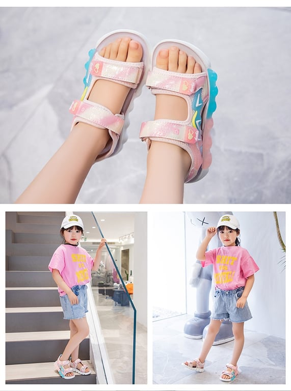 M171 Sandal Thể Thao Trẻ Em Siêu Nhẹ – Dép Quai Hậu Bé Trai & Bé Gái Đế Bong Bóng 2 Quai Dán Tiện Lợi Đi Học, Đi Chơi (Size 26 - 37)