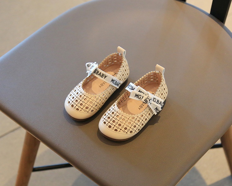 M181 Giày Búp Bê Đục Lỗ Đính Nơ Dễ Thương Cho Bé Gái (Size 23-30)