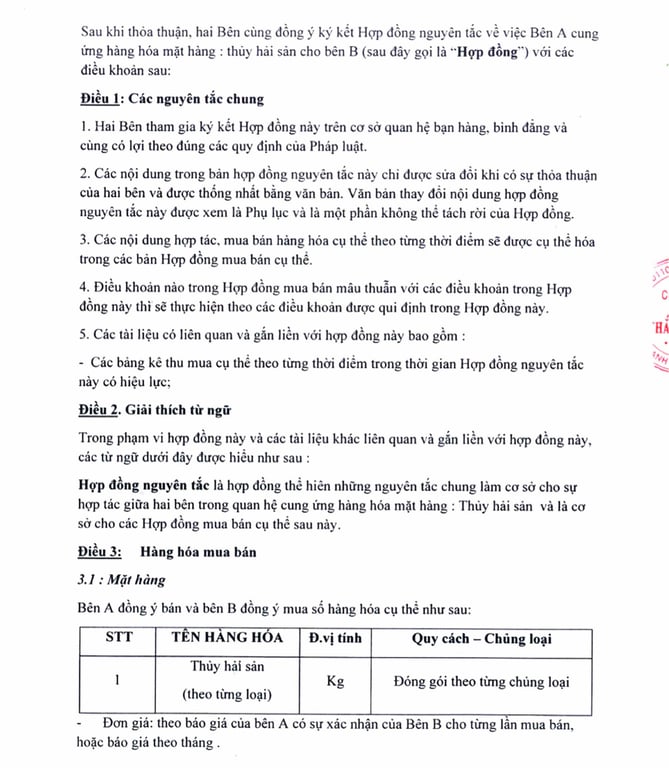 Hồ sơ pháp lý CÔNG TY TNHH THẮNG THỦY