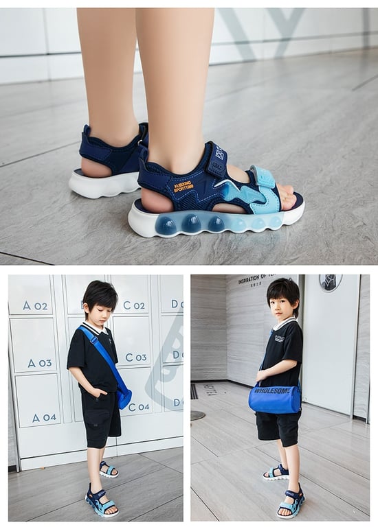 M171 Sandal Thể Thao Trẻ Em Siêu Nhẹ – Dép Quai Hậu Bé Trai & Bé Gái Đế Bong Bóng 2 Quai Dán Tiện Lợi Đi Học, Đi Chơi (Size 26 - 37)
