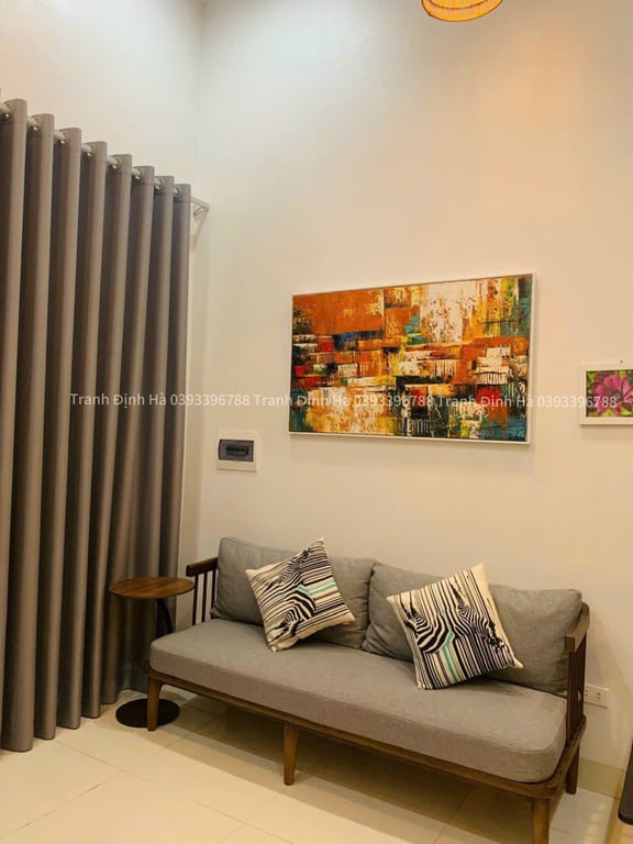 Tranh sơn dầu trừu tượng hiện đại mới