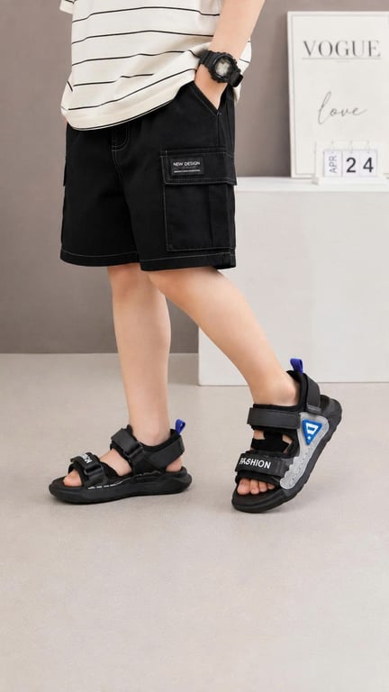 M156 Sandal Trẻ Em Thể Thao Quai Dán Tiện Lợi – Dép Sandal Bé Trai Bé Gái Đế Êm Chống Trơn Trượt Đi Học, Đi Chơi