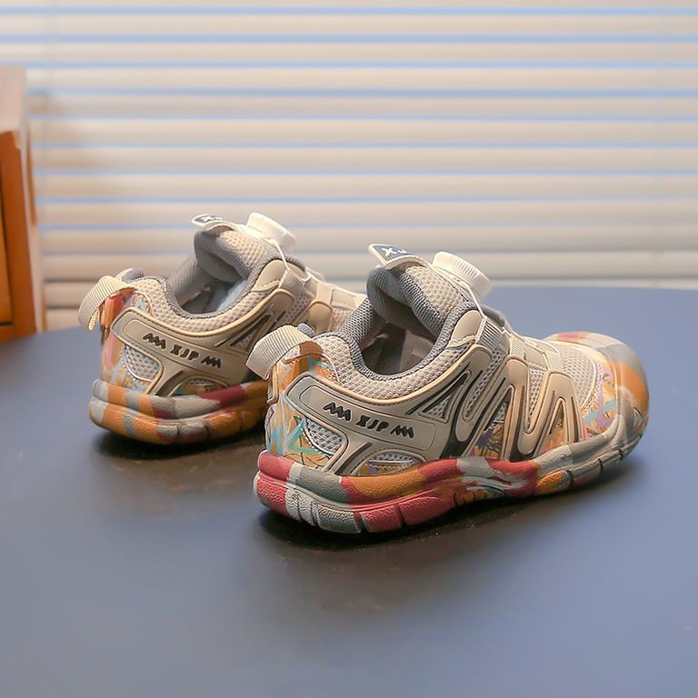 M152 Giày Sneaker Trẻ Em Khóa Núm Xoay Tự Động XJP SUPPORT 6G – Giày Thể Thao Học Sinh Êm Chân, Chống Trượt (Size 26-37)