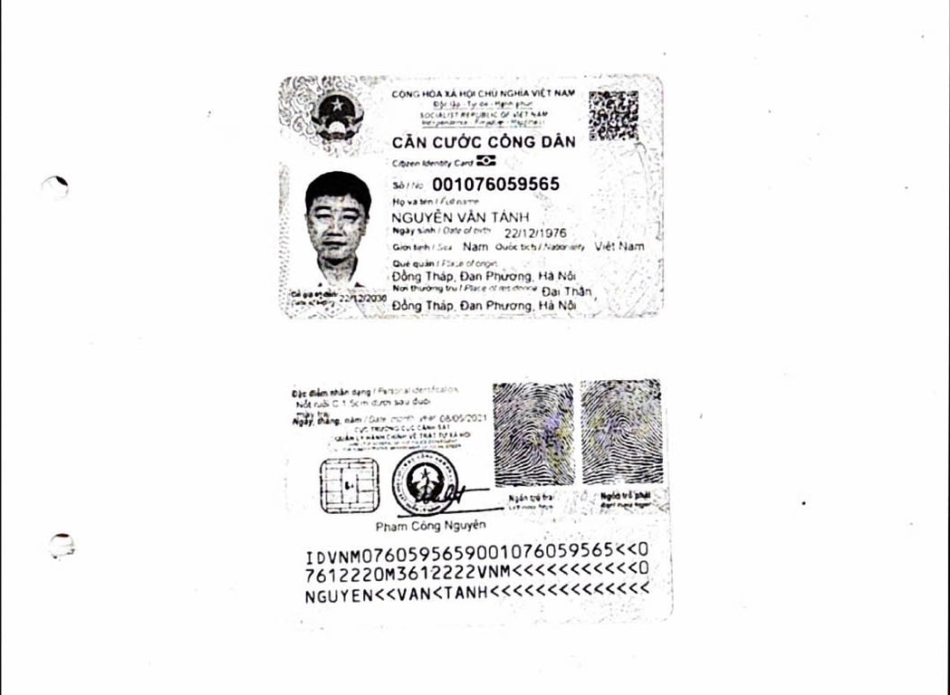 Hồ sơ pháp lý HỘ KINH DOANH NGUYỄN VĂN TÁNH