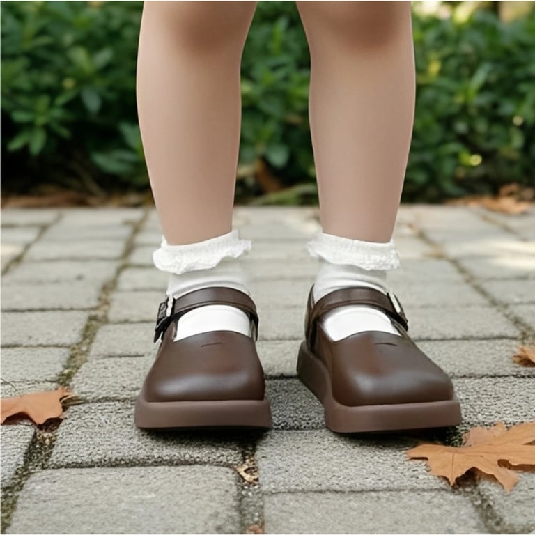 M029 Giày Búp Bê Bé Gái Mary Jane Mũi Tròn Đế Bánh Mỳ – Giày Bệt Da Mềm Quai Cài Khóa Tiện Lợi Đi Học, Đi Tiệc Phong Cách Vintage (Size 23 - 31)