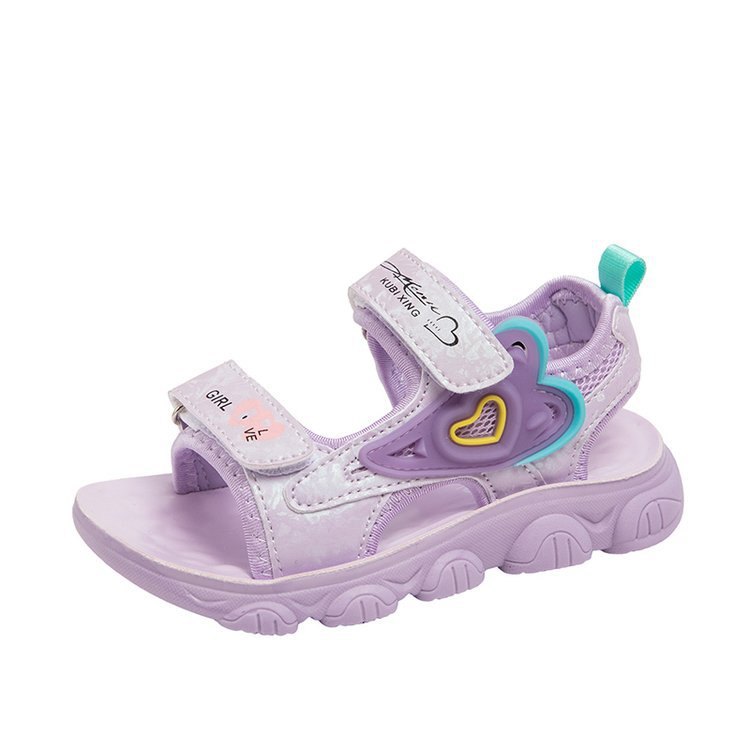 M168 Sandal Thể Thao Bé Gái Kuromi Hoạt Hình Hàn Quốc (Size 26-37)