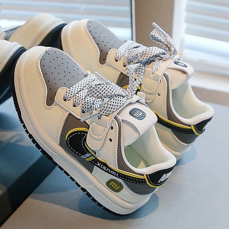 M150 Giày Sneaker Thể Thao Trẻ Em Phong Cách Hàn Quốc – Giày Trẻ Em Da PU Mềm Dây Dán Tiện Lợi Đi Học, Đi Chơi