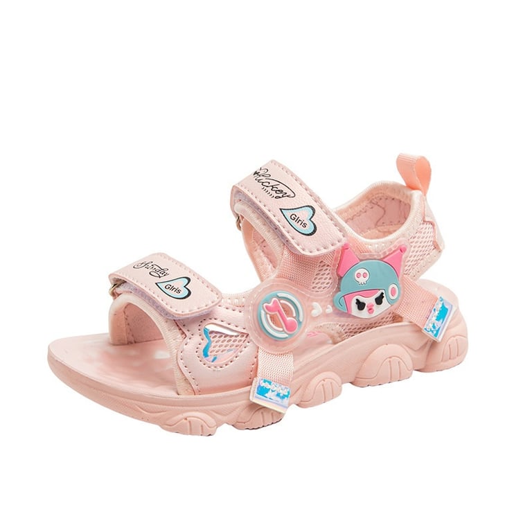 M168 Sandal Thể Thao Bé Gái Kuromi Hoạt Hình Hàn Quốc (Size 26-37)