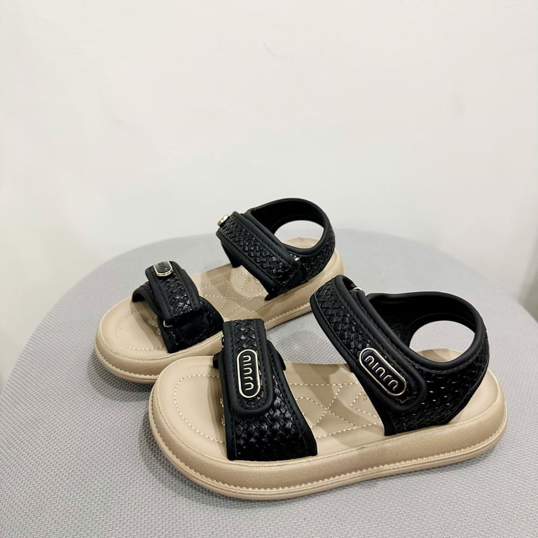 M179 Sandal Bé Gái Quai Dán Vân Đan Miu Miu Hàn Quốc (Size 26-37)