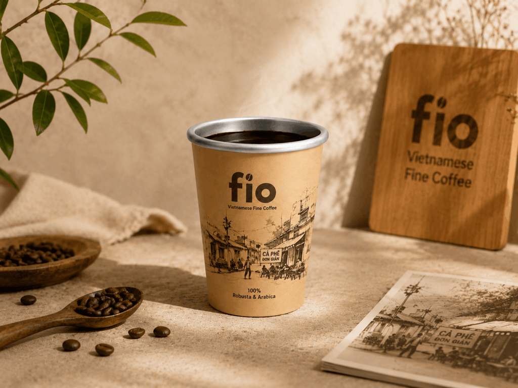 Ly đơn FIO coffee