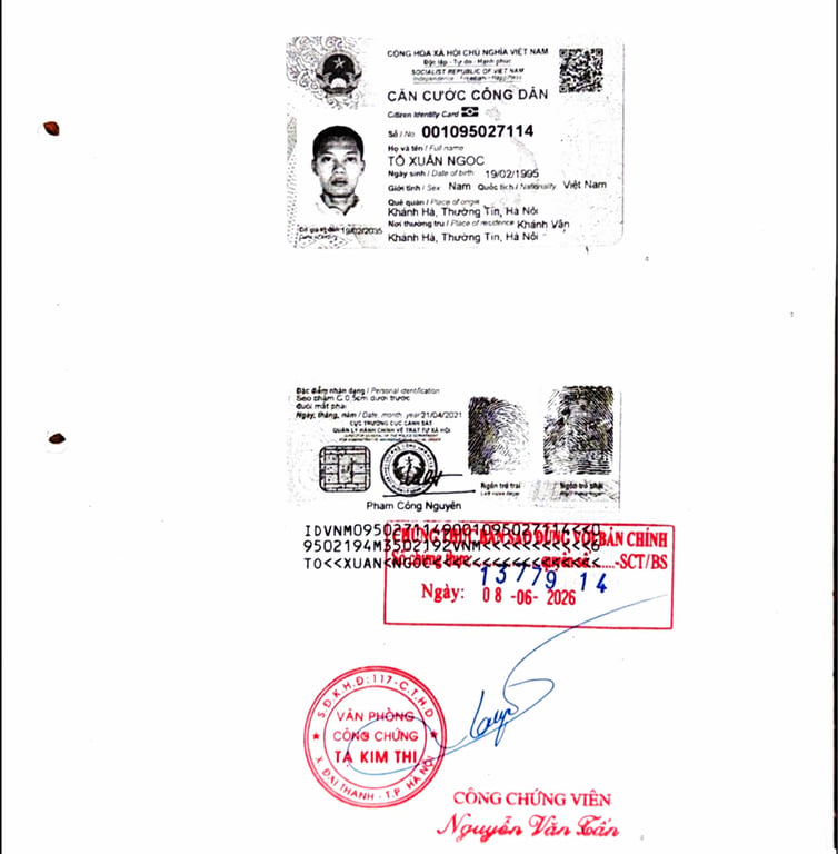 Hồ Sơ Pháp Lý HỘ KINH DOANH NGỌC HÒA