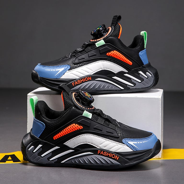 M161 Giày Thể Thao Sneaker Khóa Xoay Thông Minh Trẻ Em (Size 27-39)