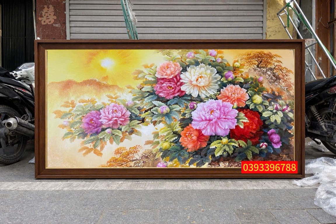 Tranh Hoa Mẫu Đơn Phong Thủy – Biểu Tượng Phú Quý Và Tài Lộc