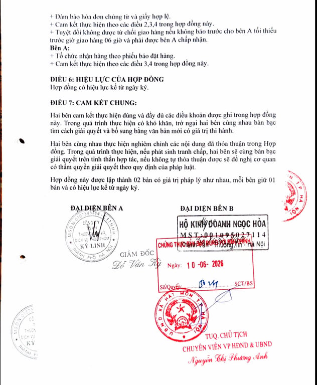 Hồ Sơ Pháp Lý HỘ KINH DOANH NGỌC HÒA