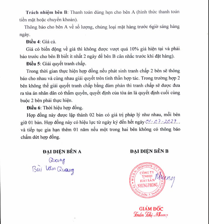 Hồ sơ pháp lý CÔNG TY TNHH THẮNG THỦY