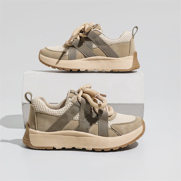 M050 Giày Thể Thao Trẻ Em Phối Lưới Dây Thừng Xoắn – Sneaker Bé Trai & Bé Gái Phong Cách Hàn Quốc Đai Đan Năng Động Đi Học, Đi Chơi (Size 27 - 37)